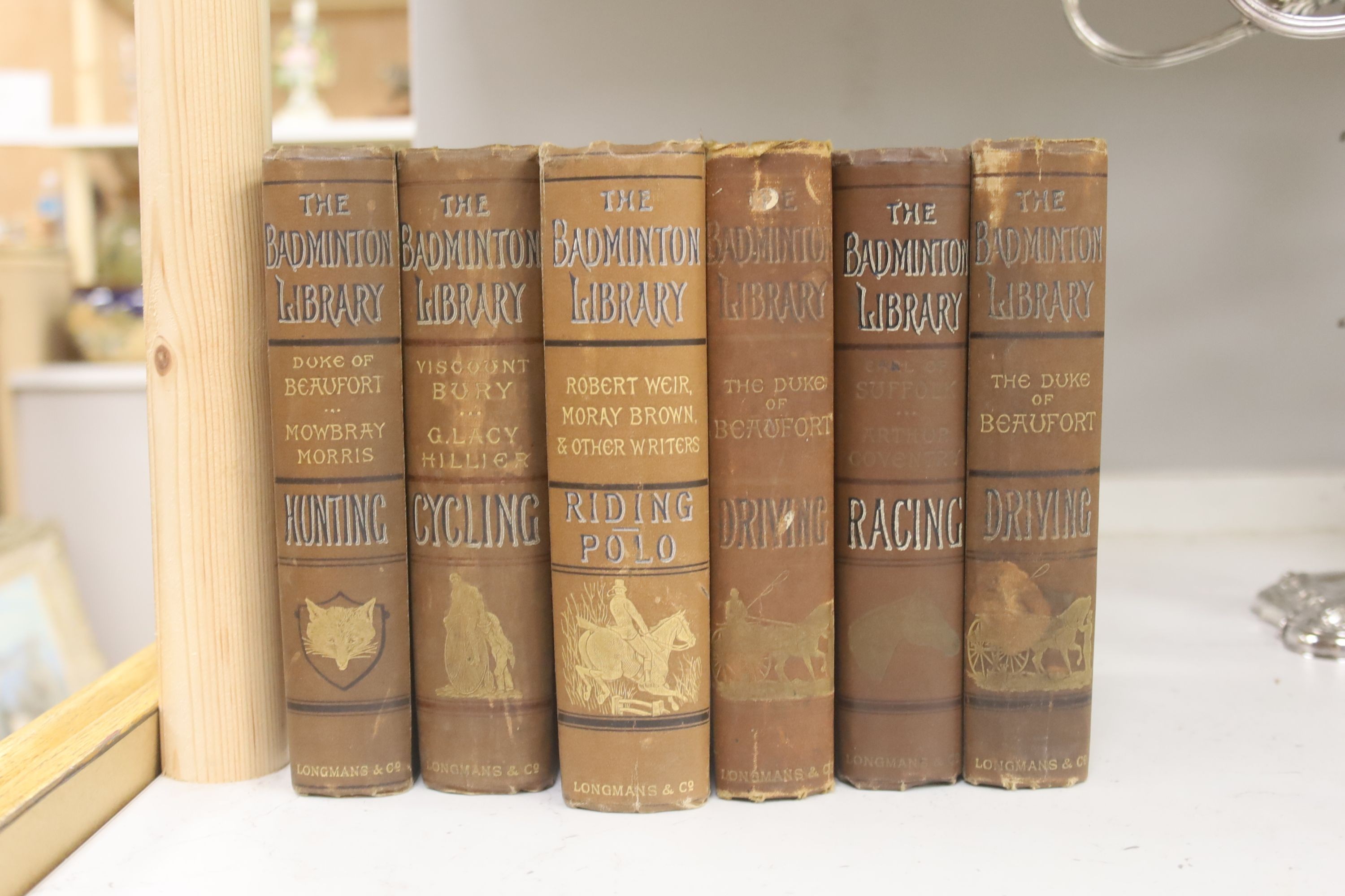 A set of six The Badminton Library